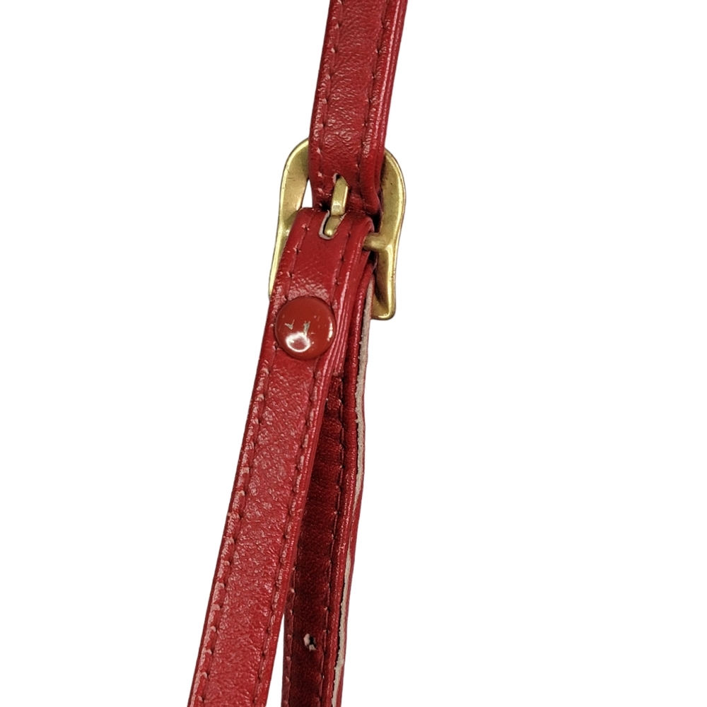 Liz Claiborne Vintage Red Crossbody Shoulder Bag Women's Purse Red - Picture 6 of 15